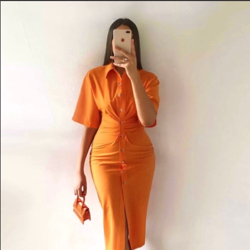 Zara Draped Shirt Dress sz Small Bloggers Fav